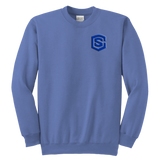 Youth Crewneck Sweatshirt WITH BLUE LOGO