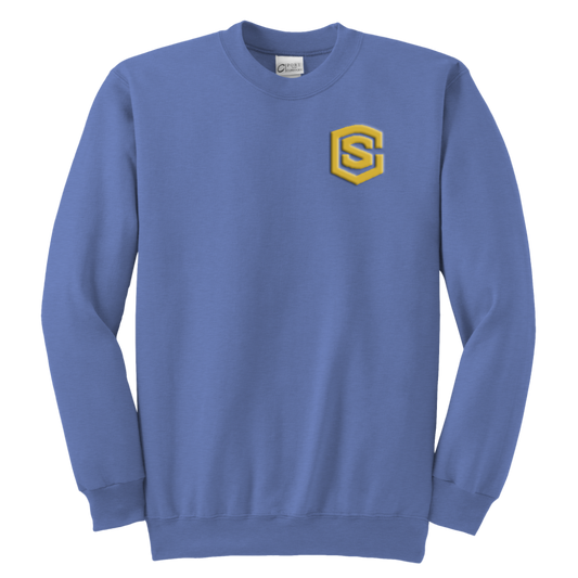 Youth Crewneck Sweatshirt WITH GOLD LOGO