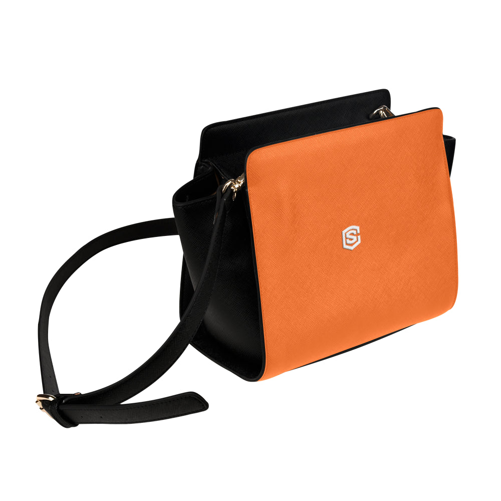 GREEN SATCHEL BAG white logo Satchel Bag (Model 1635)