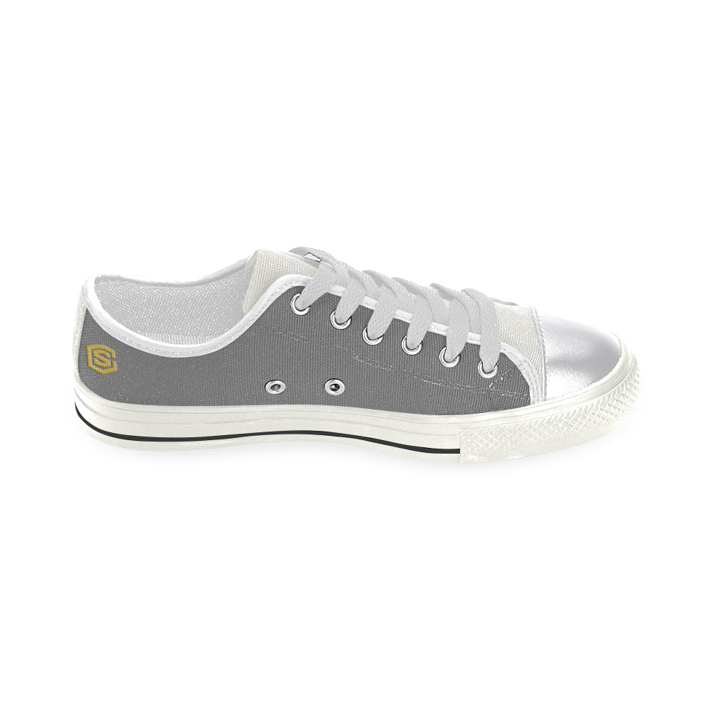 gold logo Women's Classic Canvas Shoes (Model 018)