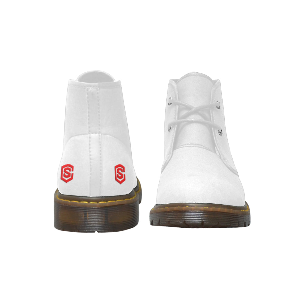 Red Logo Men's Nubuck Chukka Boots (Model 2402)