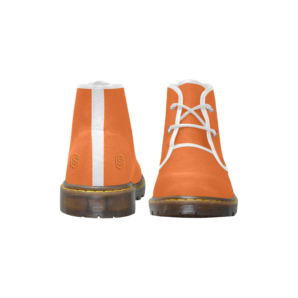 orange Men's Canvas Chukka Boots (Model 2402-1)