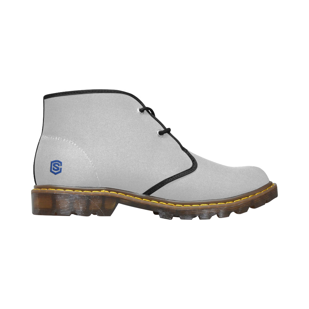 blue Men's Canvas Chukka Boots (Model 2402-1)
