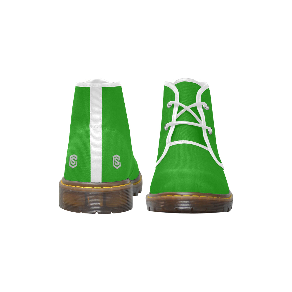 silver Men's Canvas Chukka Boots (Model 2402-1)