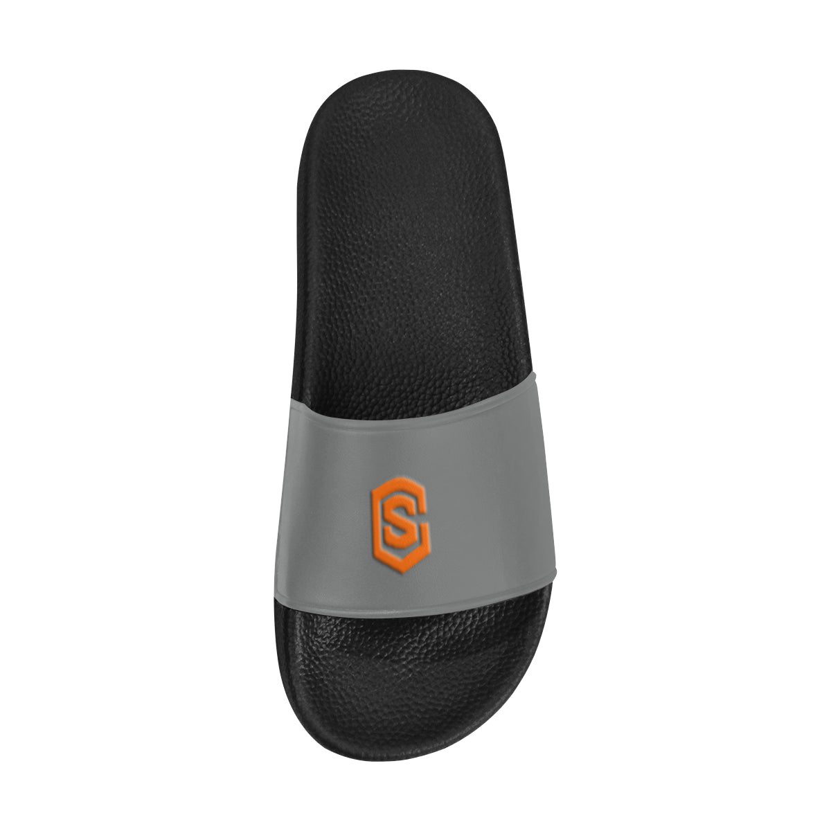 orange logo Men's Slide Sandals (Model 057)