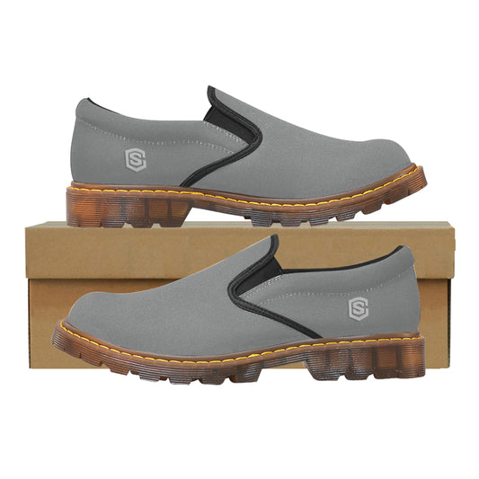 silver logo Martin Men's Slip-On Loafer (Model 12031)