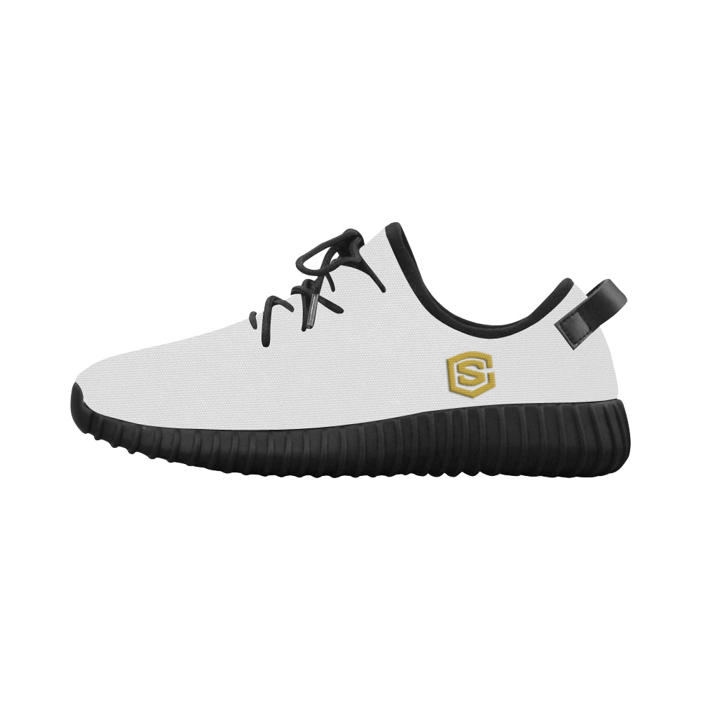 gold logo Grus Men's Breathable Woven Running Shoes (Model 022)