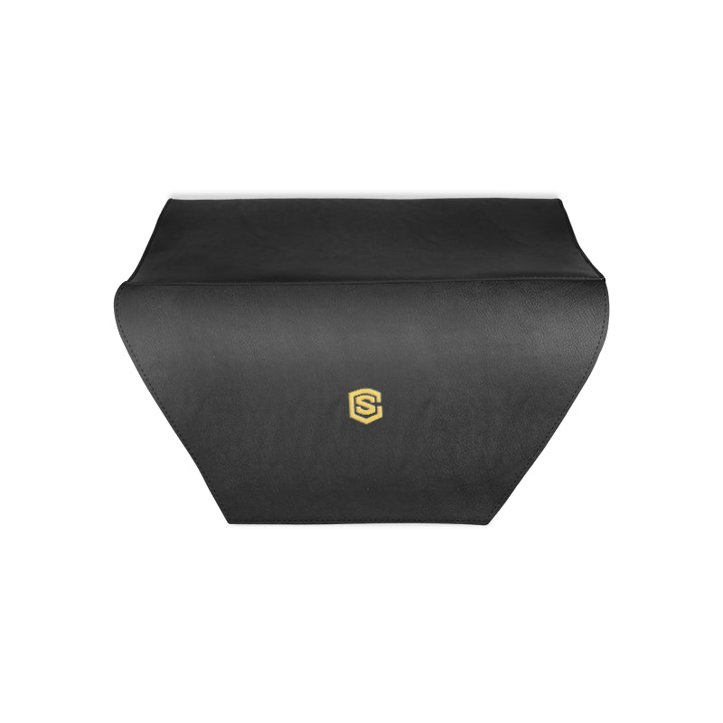 BLACK CLUTCH BAG gold logo Clutch Bag (Model 1630)