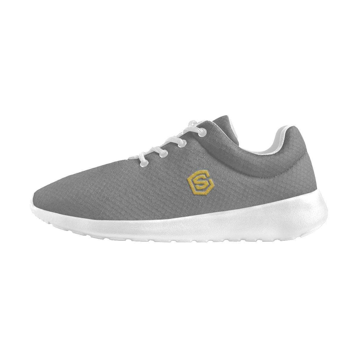 gold logo Women's Athletic Shoes (Model 0200)