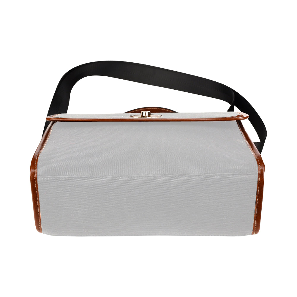 PINK WATERFROOF CANVAS BAGbrown logo Waterproof Canvas Bag/All Over Print (Model 1641)