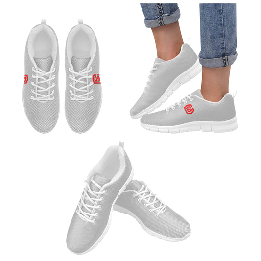 red logo Women's Breathable Running Shoes (Model 055)