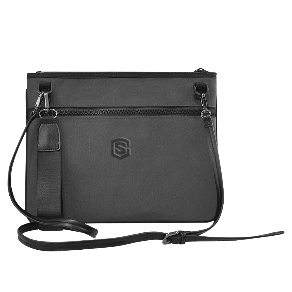 BLACK SLIM CLUTCH BAG black logo Slim Clutch Bag (Model 1668)
