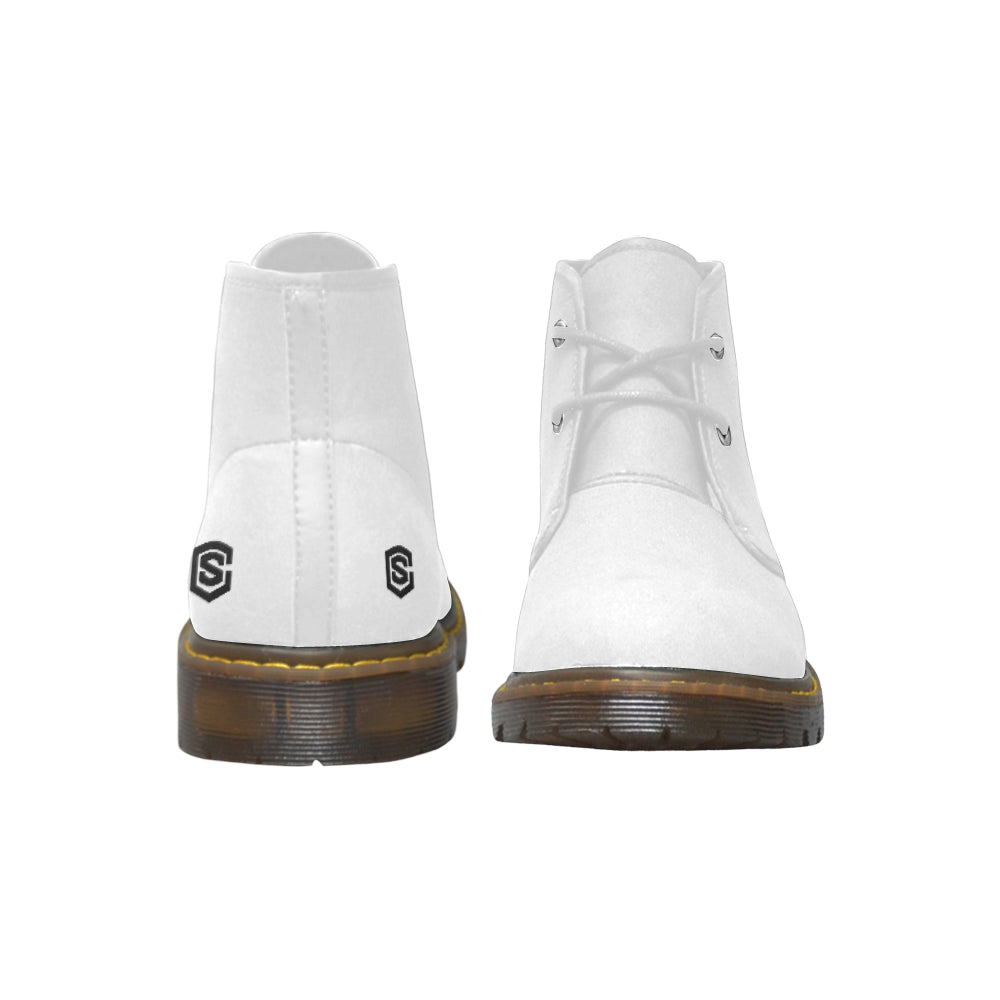 Black Logo Men's Nubuck Chukka Boots (Model 2402)