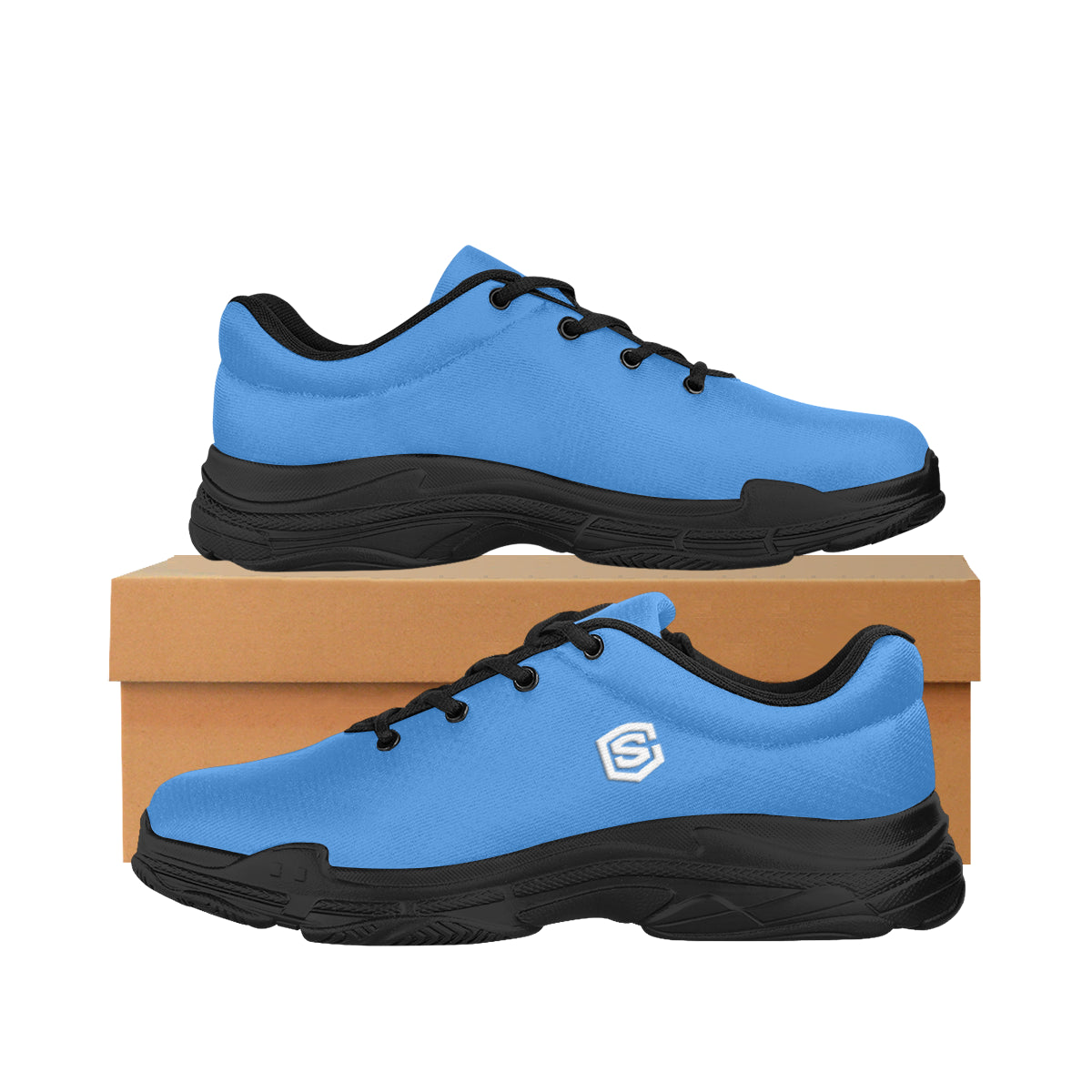 white logo Lyra Men's Running Shoes (Model 058)