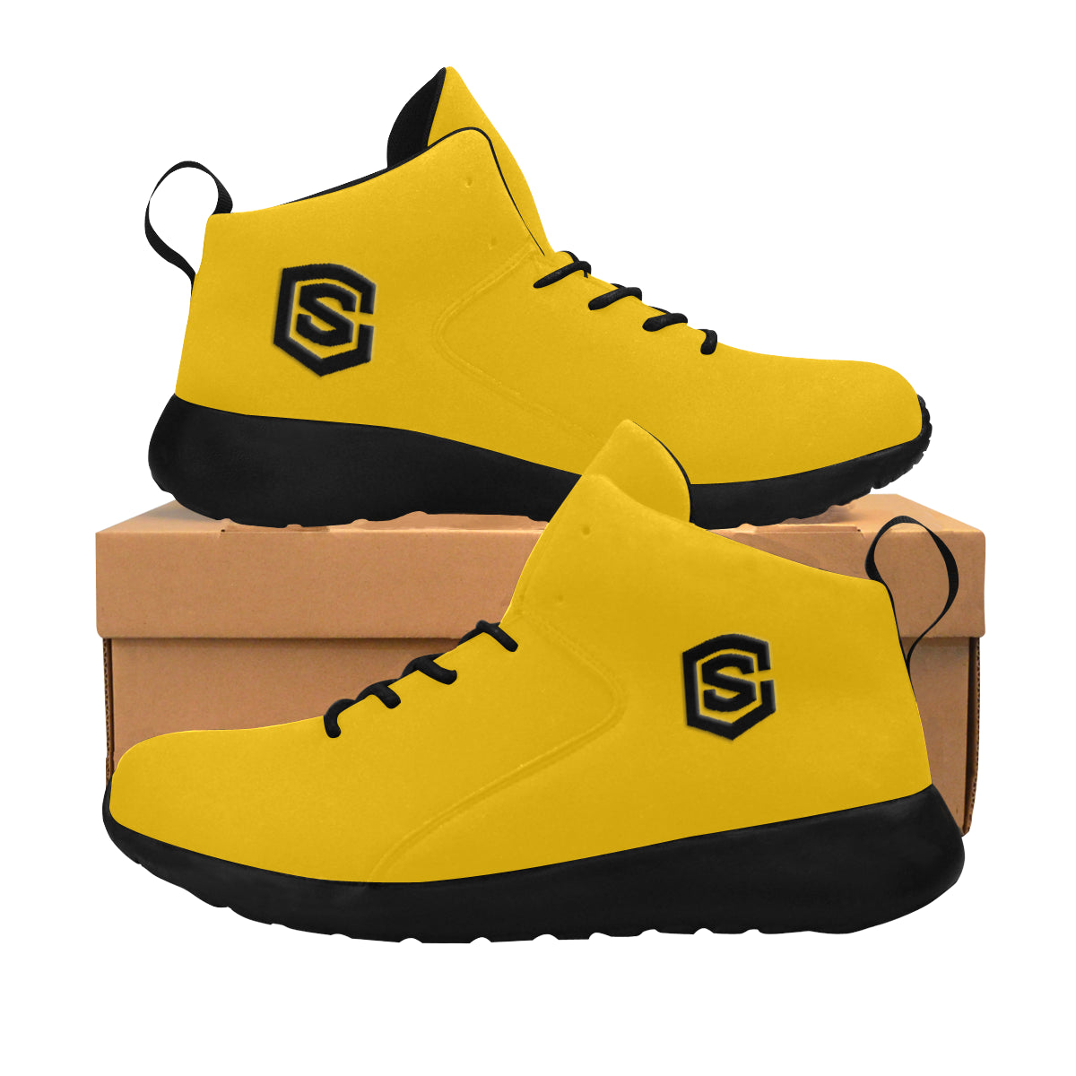 black logo Men's Chukka Training Shoes (Model 57502)