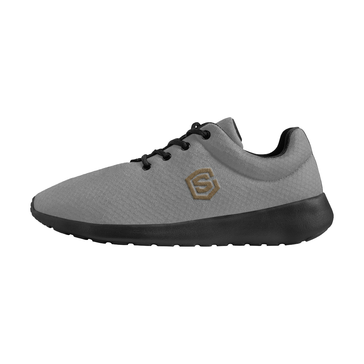 brown logo Men's Athletic Shoes (Model 0200)
