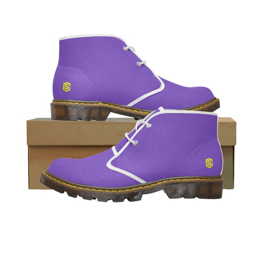 yellow Men's Canvas Chukka Boots (Model 2402-1)