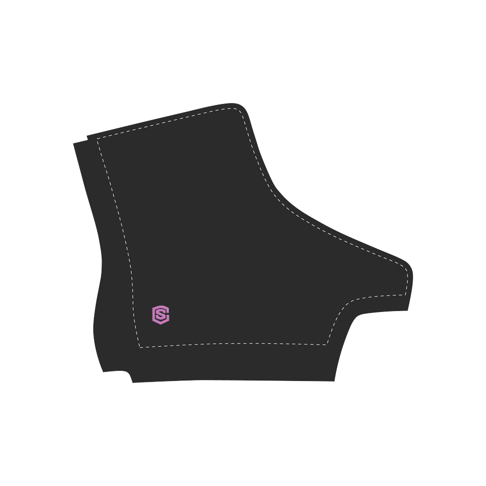 pink logo Apache Round Toe Women's Winter Boots (Model 1402)