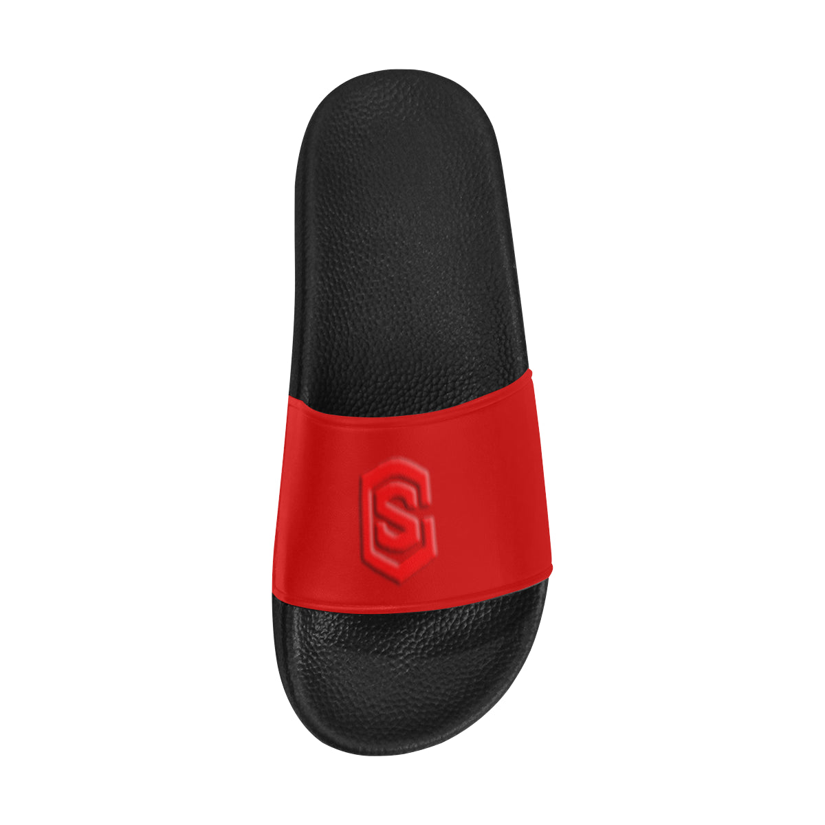 red logo Men's Slide Sandals (Model 057)