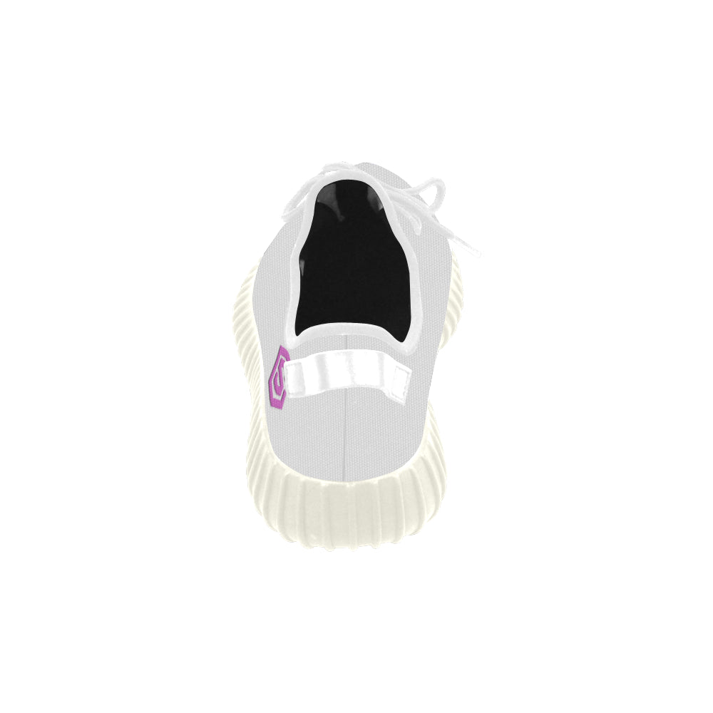 pink logo Grus Women's Breathable Woven Running Shoes (Model 022)