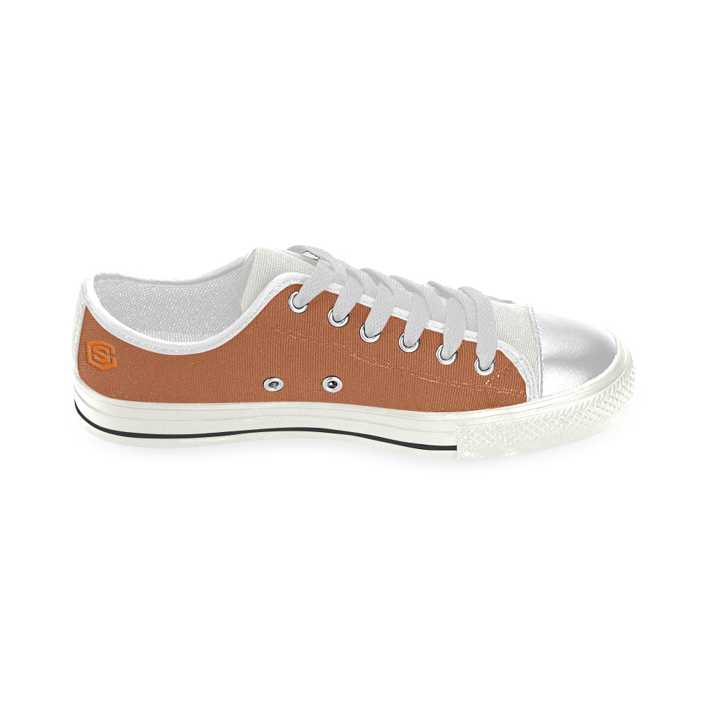 orange logo Women's Classic Canvas Shoes (Model 018)