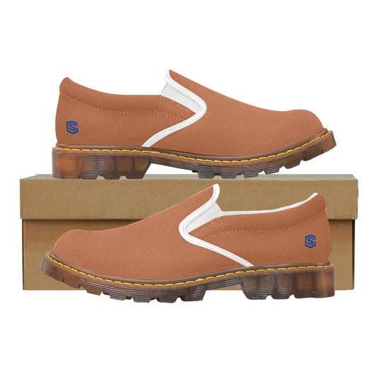 blue logo Martin Women's Slip-On Loafer (Model 12031)