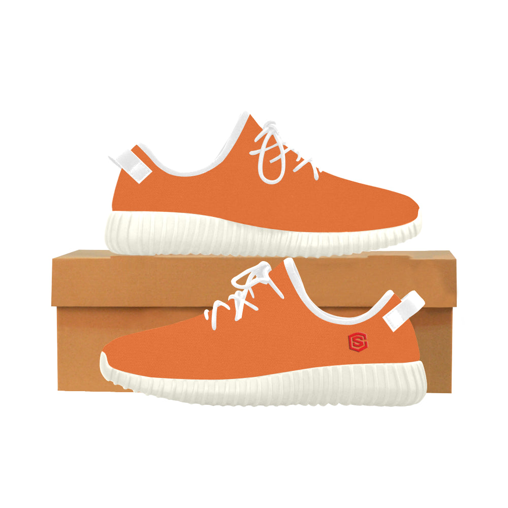 red logo Grus Women's Breathable Woven Running Shoes (Model 022)