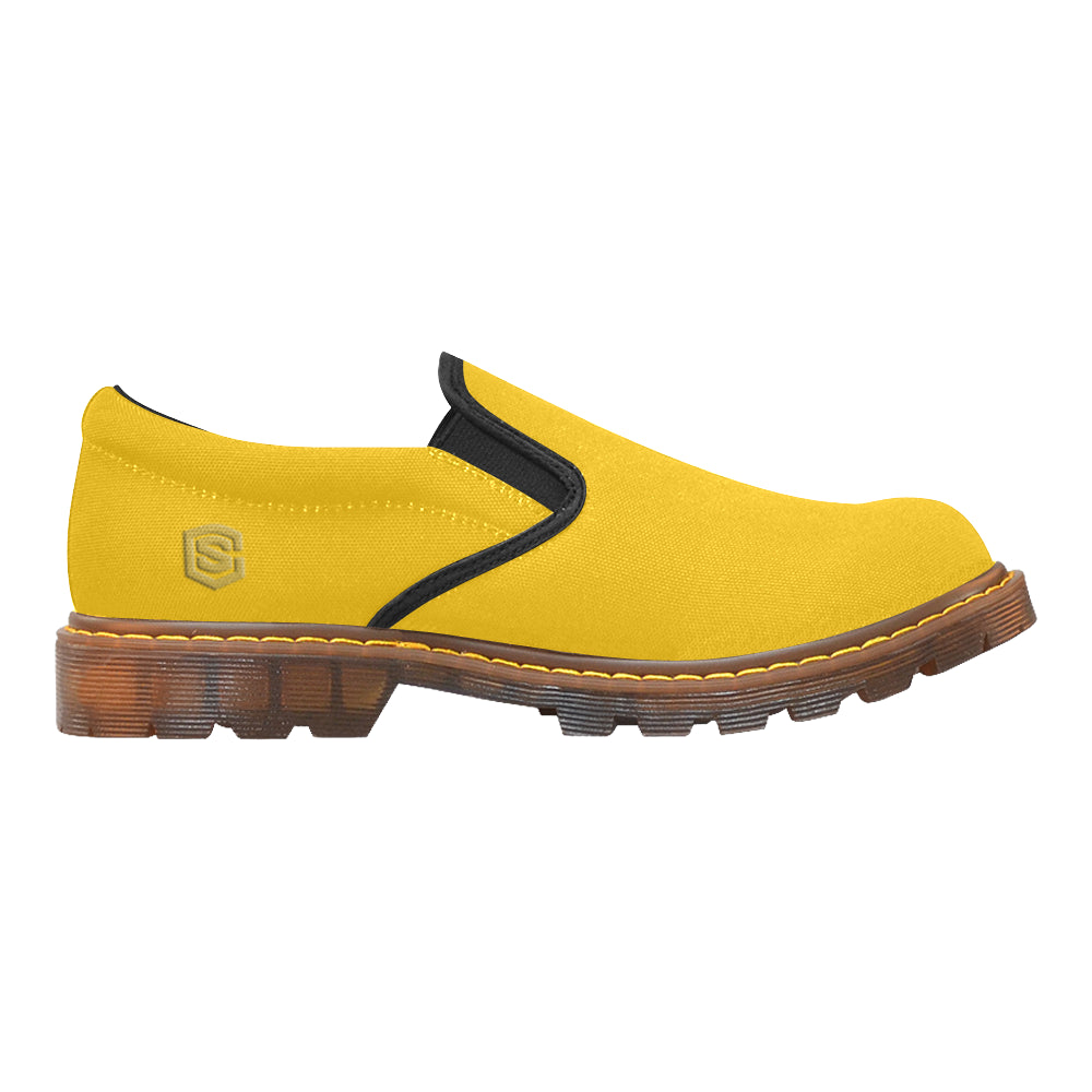 gold logo Martin Men's Slip-On Loafer (Model 12031)