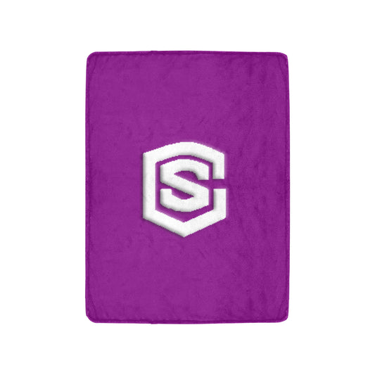 Purple Ultra-Soft Micro Fleece Blanket with White Logo Ultra-Soft Micro Fleece Blanket 30"x40"