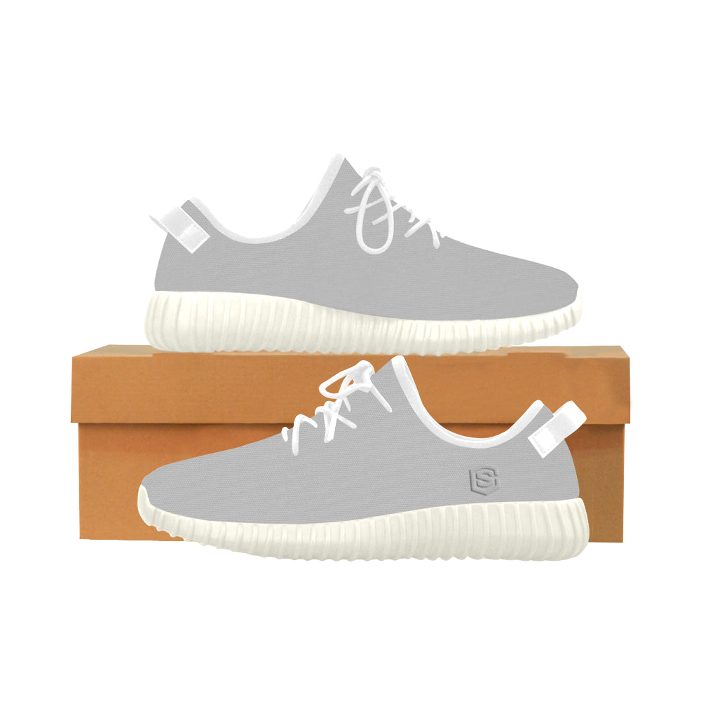 silver logo Grus Women's Breathable Woven Running Shoes (Model 022)