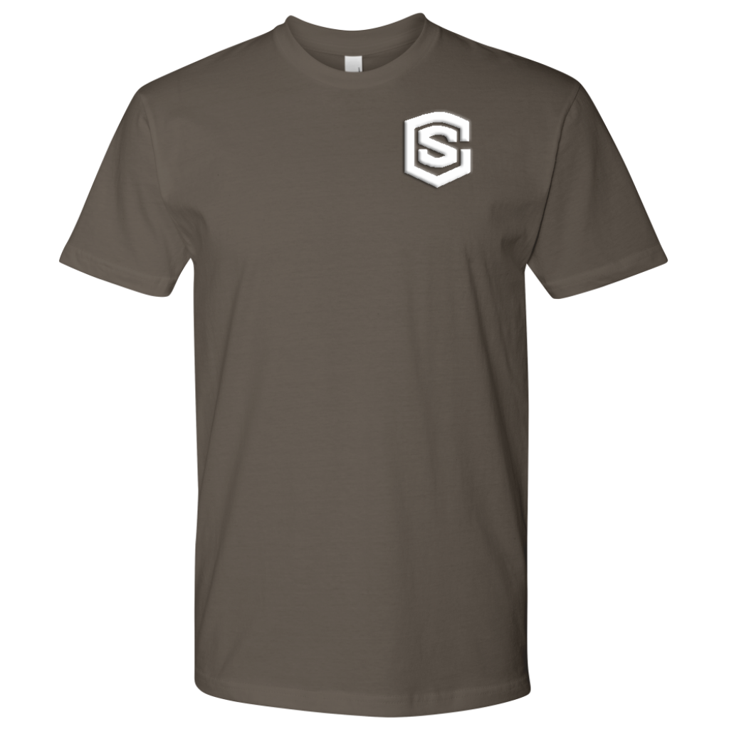 Next Level Mens Shirt WITH WHITE LOGO