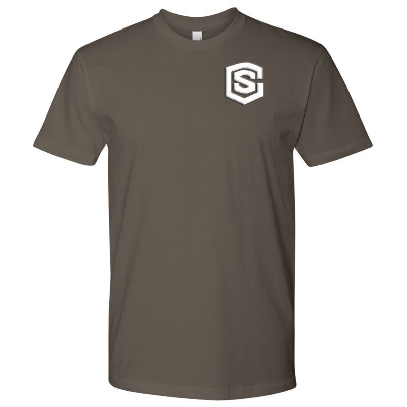 Next Level Mens Shirt WITH WHITE LOGO