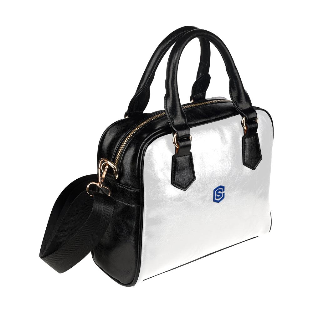 WHITE Shoulder Handbag blue logo Shoulder Handbag (Model 1634)
