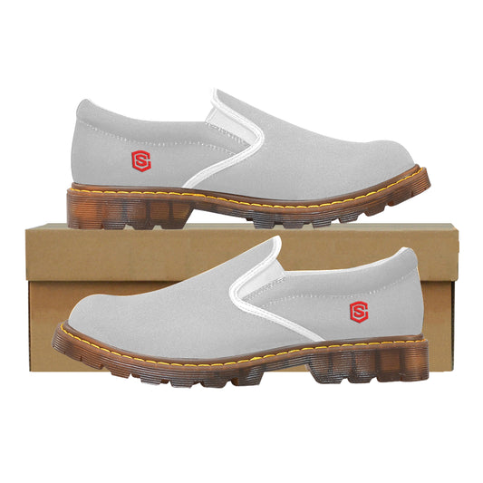 red logo Martin Women's Slip-On Loafer (Model 12031)