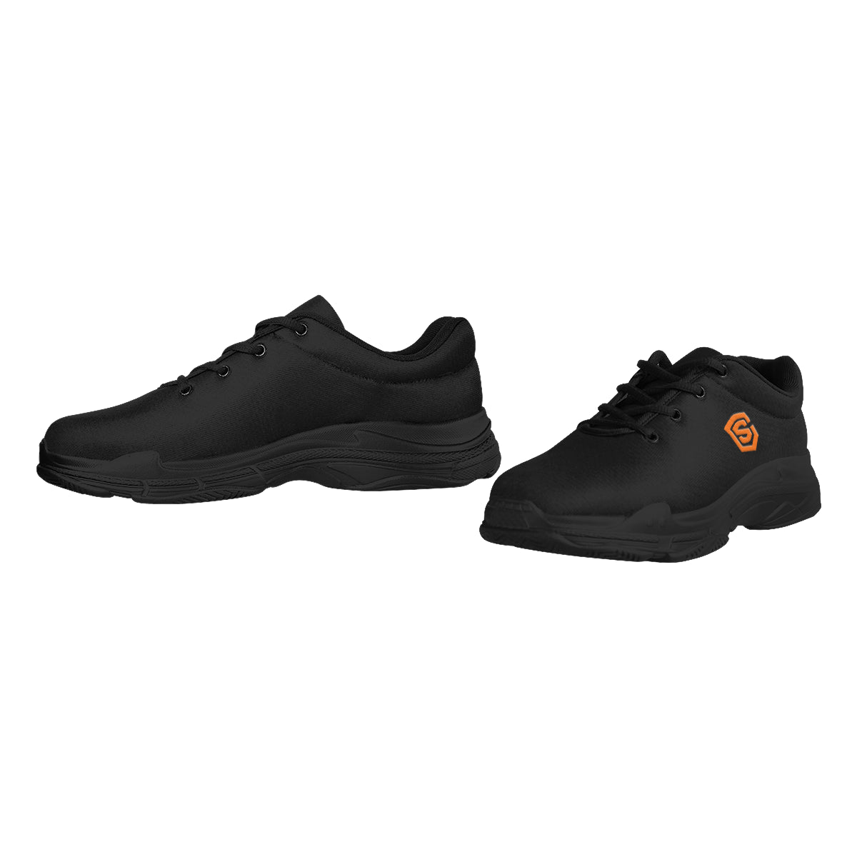 orange logo Lyra Men's Running Shoes (Model 058)
