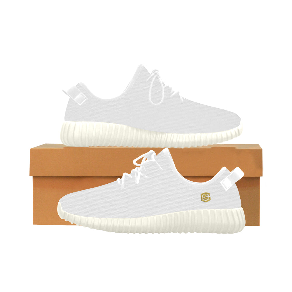 gold logo Grus Women's Breathable Woven Running Shoes (Model 022)