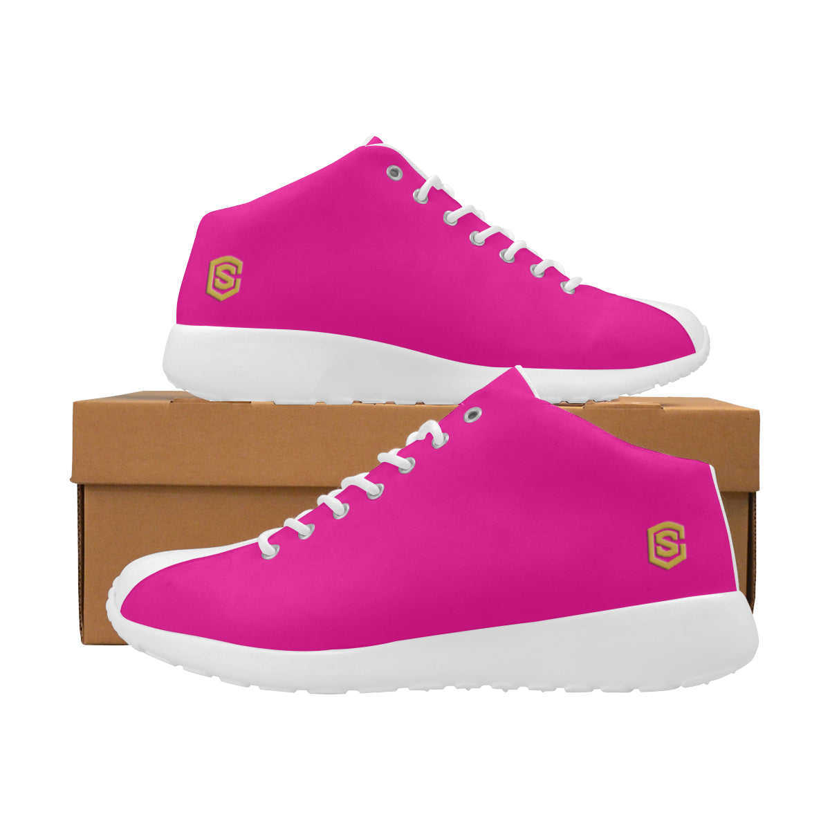 gold logo Women's Basketball Training Shoes (Model 47502)