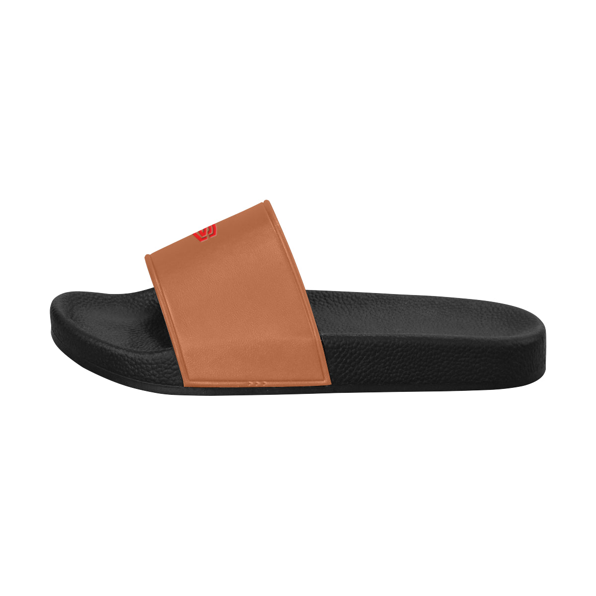 red logo Women's Slide Sandals (Model 057)
