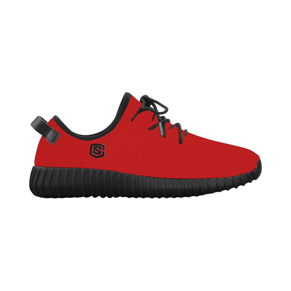 black logo Grus Men's Breathable Woven Running Shoes (Model 022)