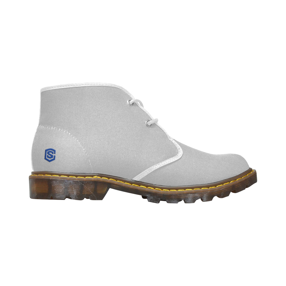 blue Men's Canvas Chukka Boots (Model 2402-1)