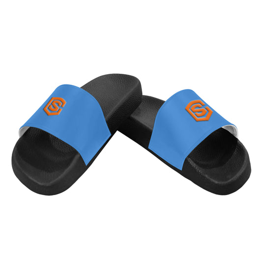 orange logo Men's Slide Sandals (Model 057)