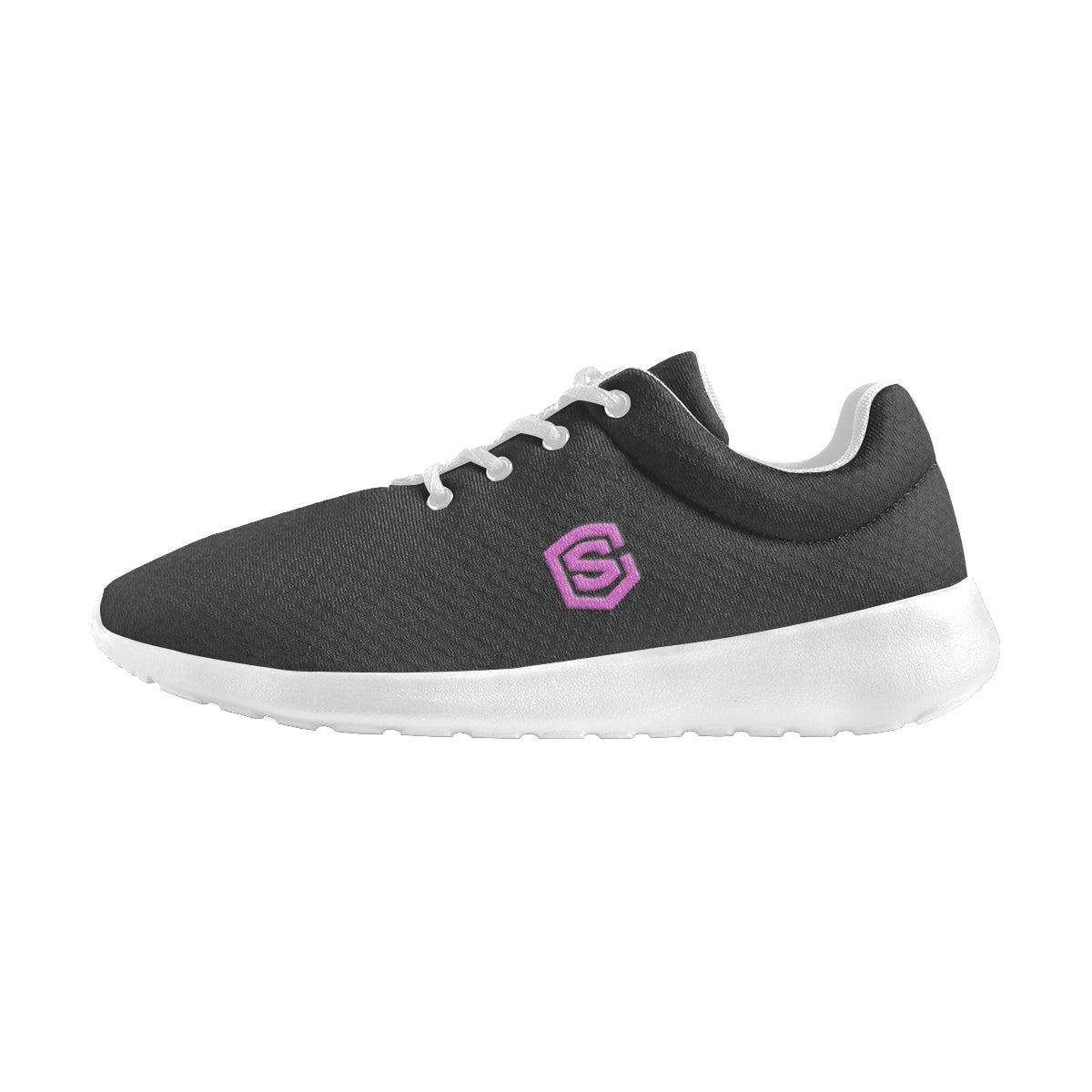 pink logo Women's Athletic Shoes (Model 0200)