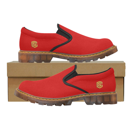 gold logo Martin Men's Slip-On Loafer (Model 12031)