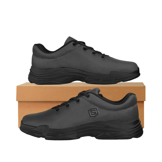 black logo Lyra Men's Running Shoes (Model 058)