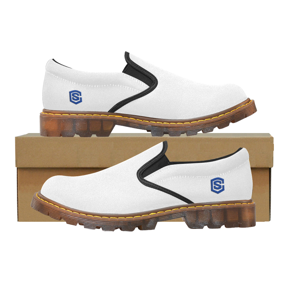 blue logo Martin Men's Slip-On Loafer (Model 12031)