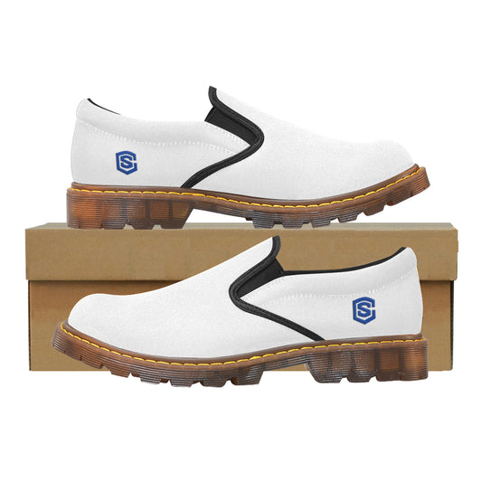 blue logo Martin Men's Slip-On Loafer (Model 12031)