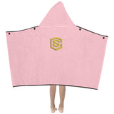 PinkKids' Hooded Bath Towels with Gold Logo Kids' Hooded Bath Towels