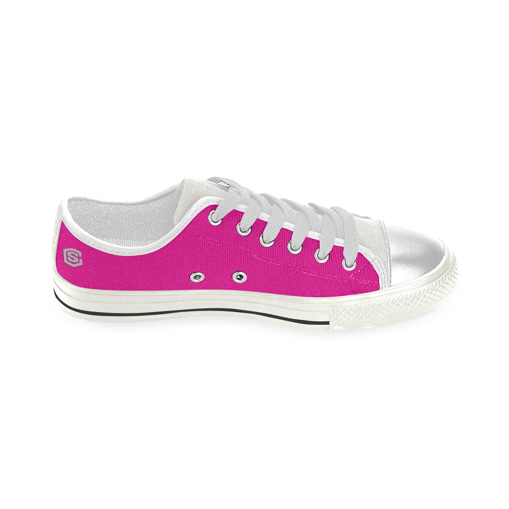 silver logo Women's Classic Canvas Shoes (Model 018)