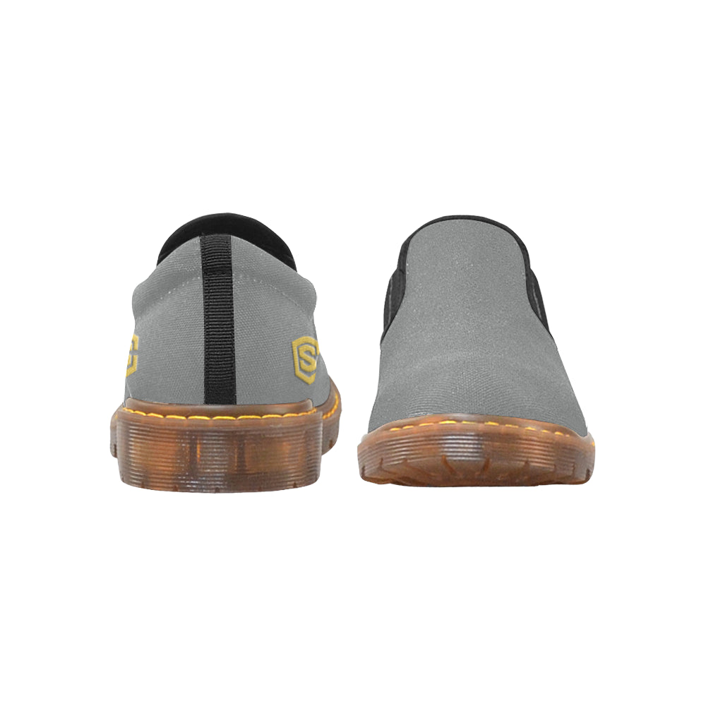 gold logo Martin Men's Slip-On Loafer (Model 12031)