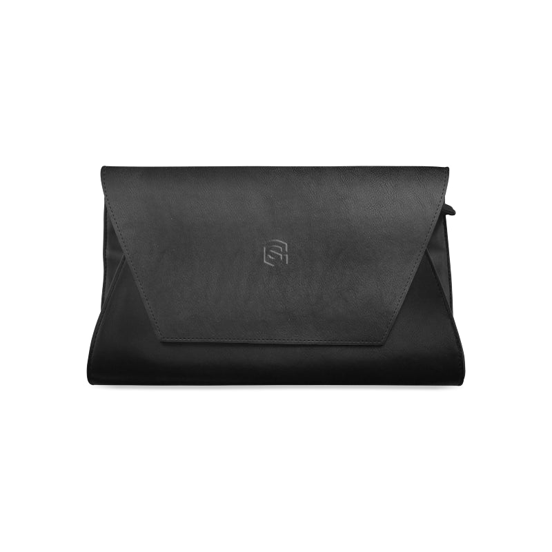 BLACK CLUTCH BAG black logo Clutch Bag (Model 1630)